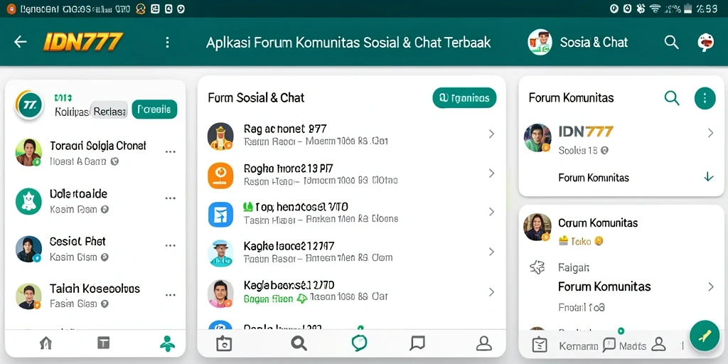Tampilan antarmuka pengguna IDN777 yang interaktif dan ramah.
