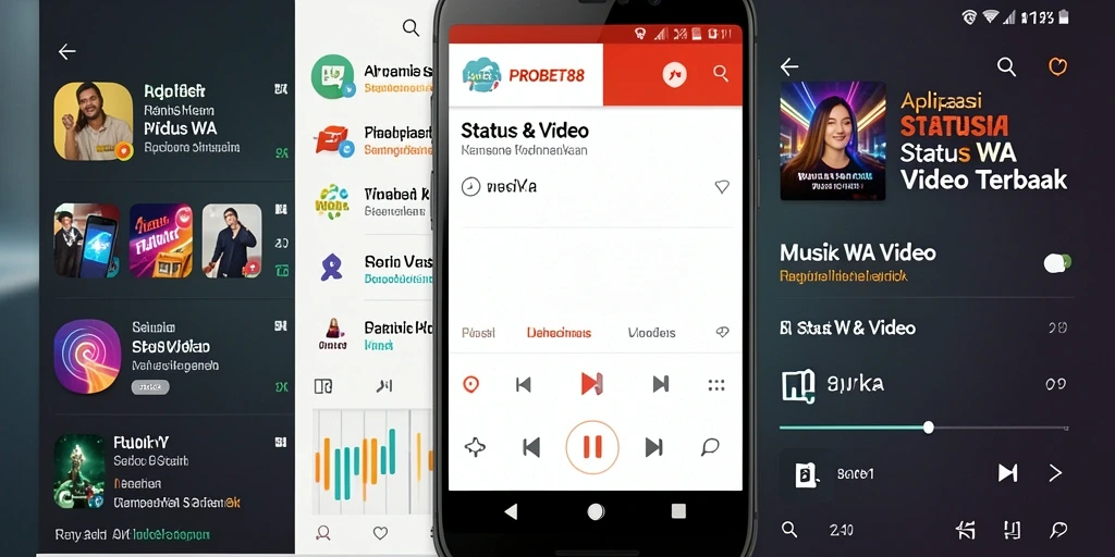 Tampilan antarmuka PROBET88 untuk Status WA Video yang menarik dan mudah dinavigasi.