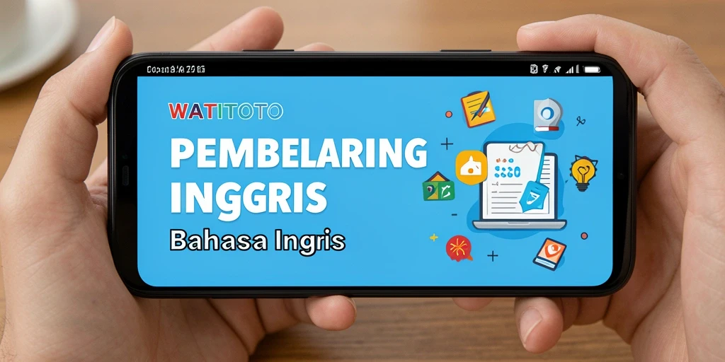 Antarmuka user-friendly WATITOTO dalam belajar Bahasa Inggris.